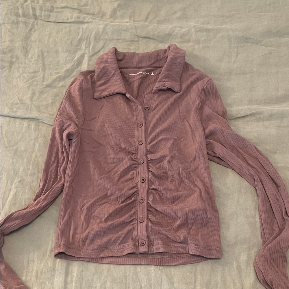 Abercrombie & Fitch Dusty Rose Button-Down Shirt